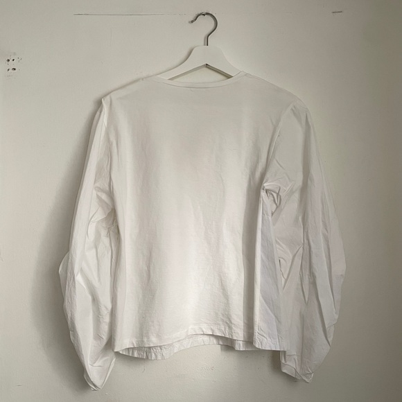 Zara White Top With Rushing🌸 - Picture 4 of 4